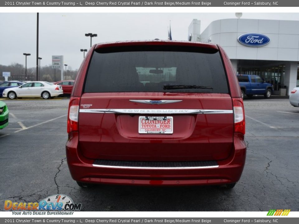 2011 Chrysler Town & Country Touring - L Deep Cherry Red Crystal Pearl / Dark Frost Beige/Medium Frost Beige Photo #5