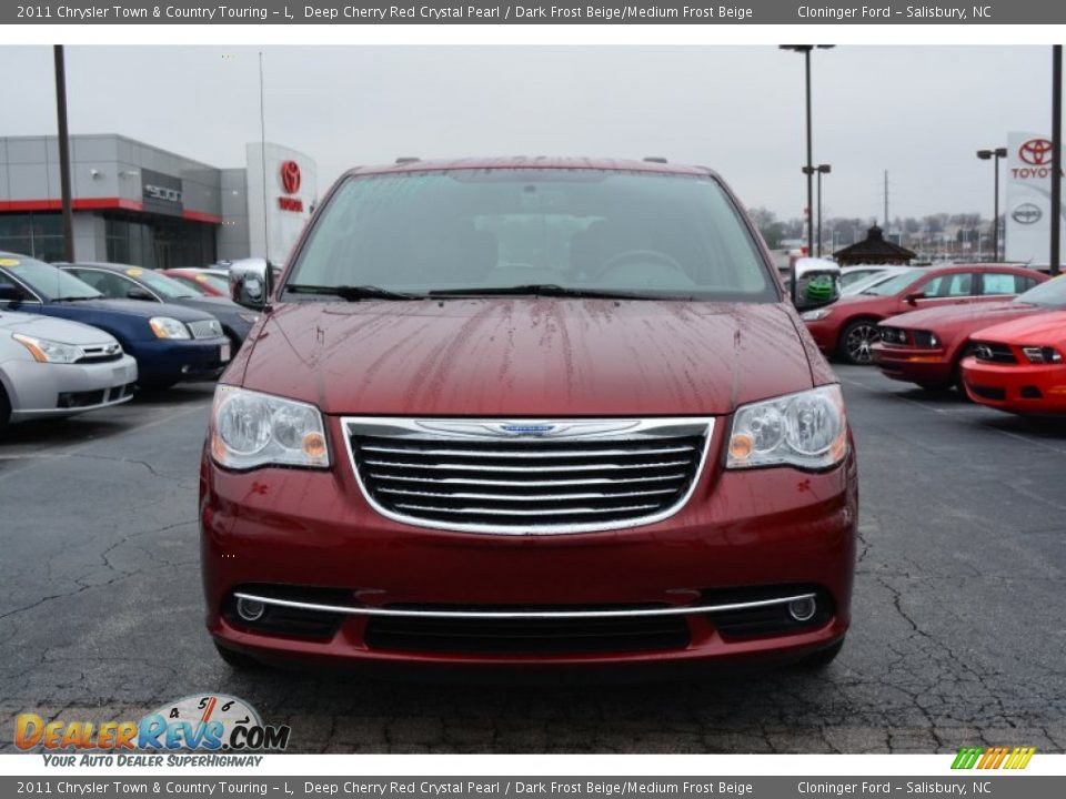 2011 Chrysler Town & Country Touring - L Deep Cherry Red Crystal Pearl / Dark Frost Beige/Medium Frost Beige Photo #7