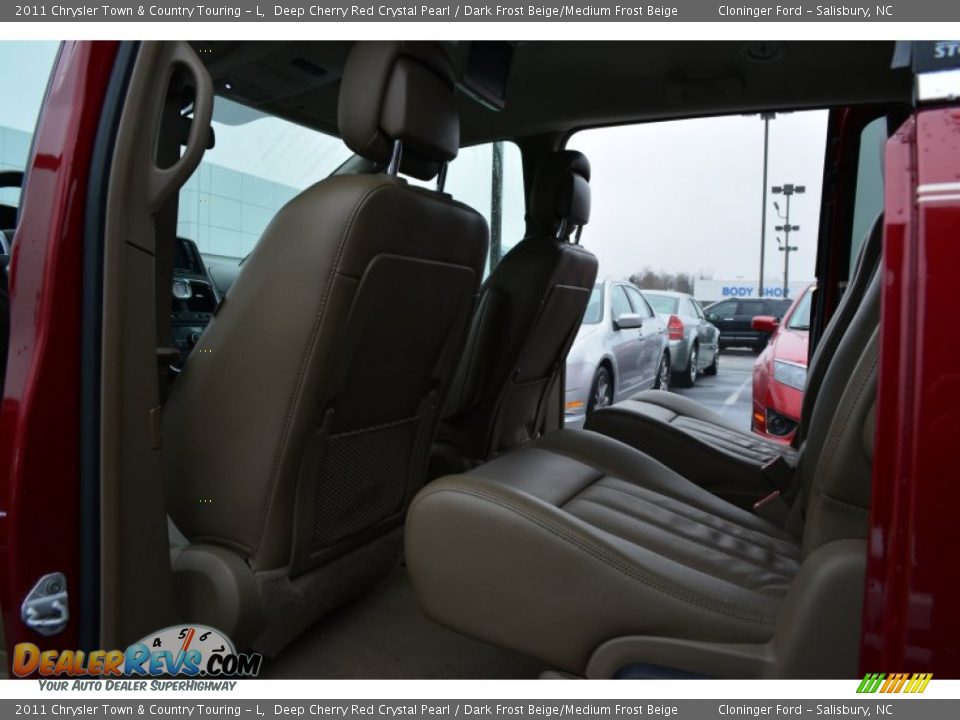 2011 Chrysler Town & Country Touring - L Deep Cherry Red Crystal Pearl / Dark Frost Beige/Medium Frost Beige Photo #11