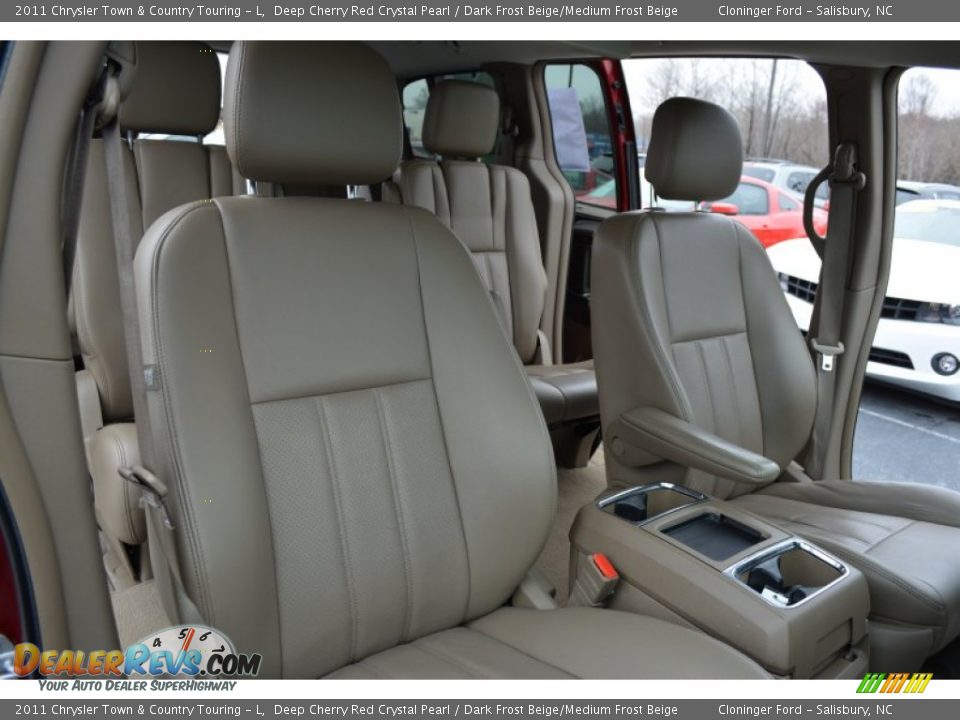 2011 Chrysler Town & Country Touring - L Deep Cherry Red Crystal Pearl / Dark Frost Beige/Medium Frost Beige Photo #15