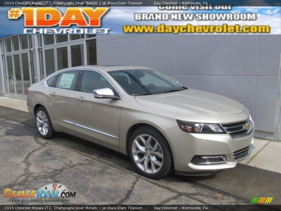 2014 Chevrolet Impala LTZ Champagne Silver Metallic / Jet Black/Dark Titanium Photo #1