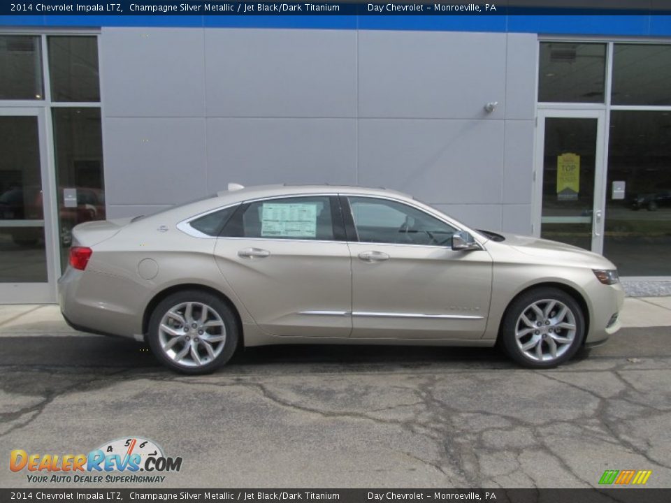 2014 Chevrolet Impala LTZ Champagne Silver Metallic / Jet Black/Dark Titanium Photo #2