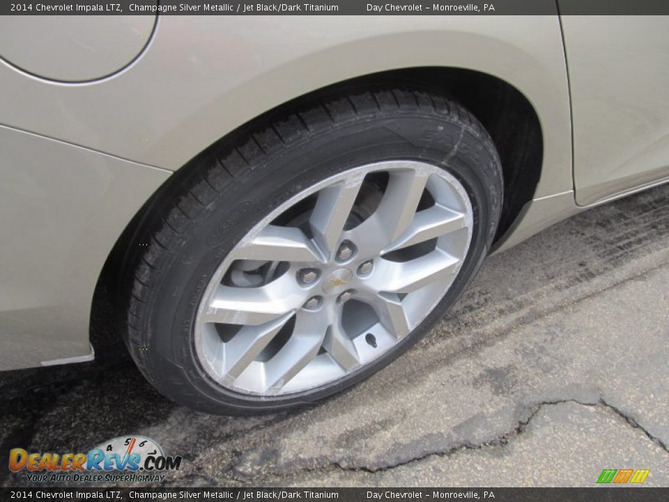 2014 Chevrolet Impala LTZ Champagne Silver Metallic / Jet Black/Dark Titanium Photo #3