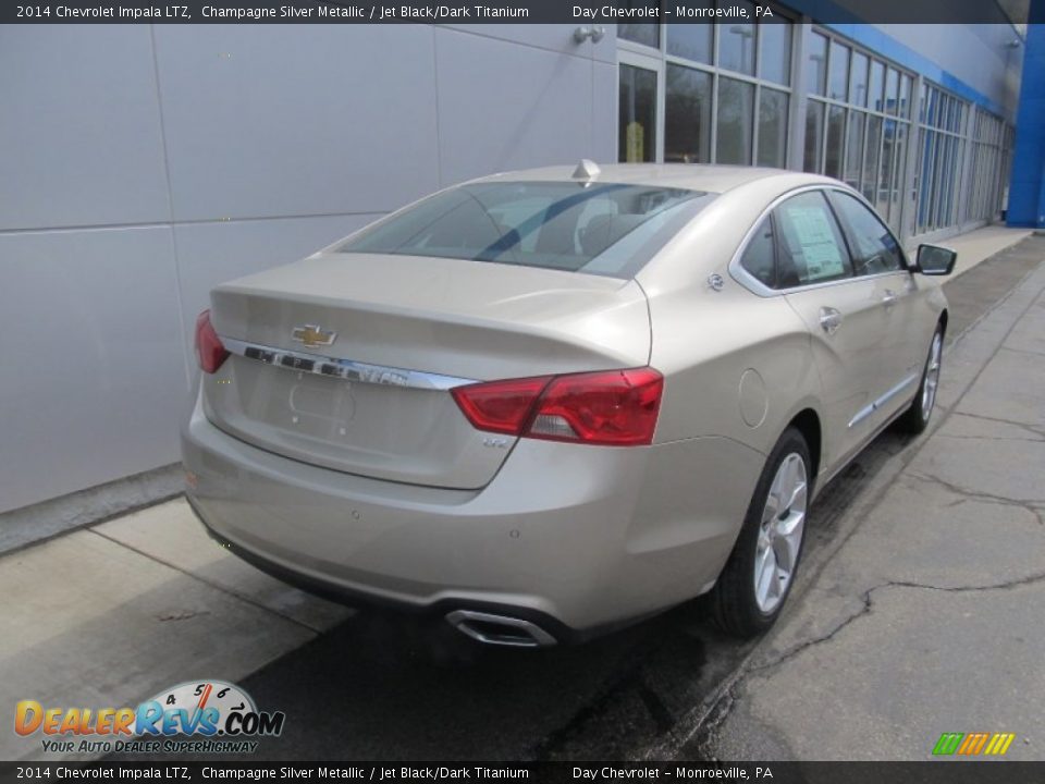 2014 Chevrolet Impala LTZ Champagne Silver Metallic / Jet Black/Dark Titanium Photo #4