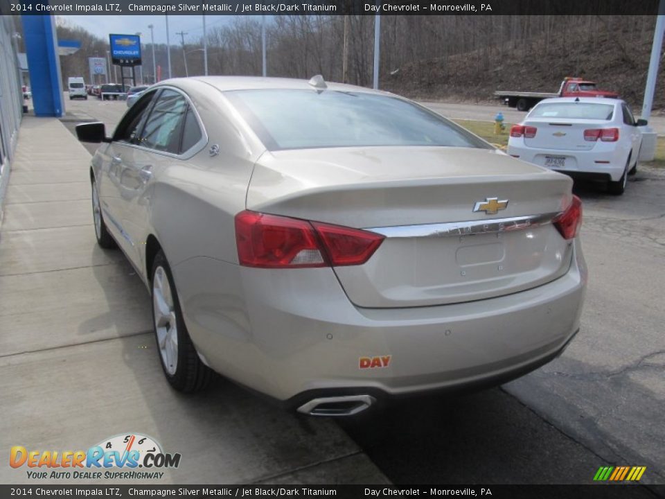 2014 Chevrolet Impala LTZ Champagne Silver Metallic / Jet Black/Dark Titanium Photo #6