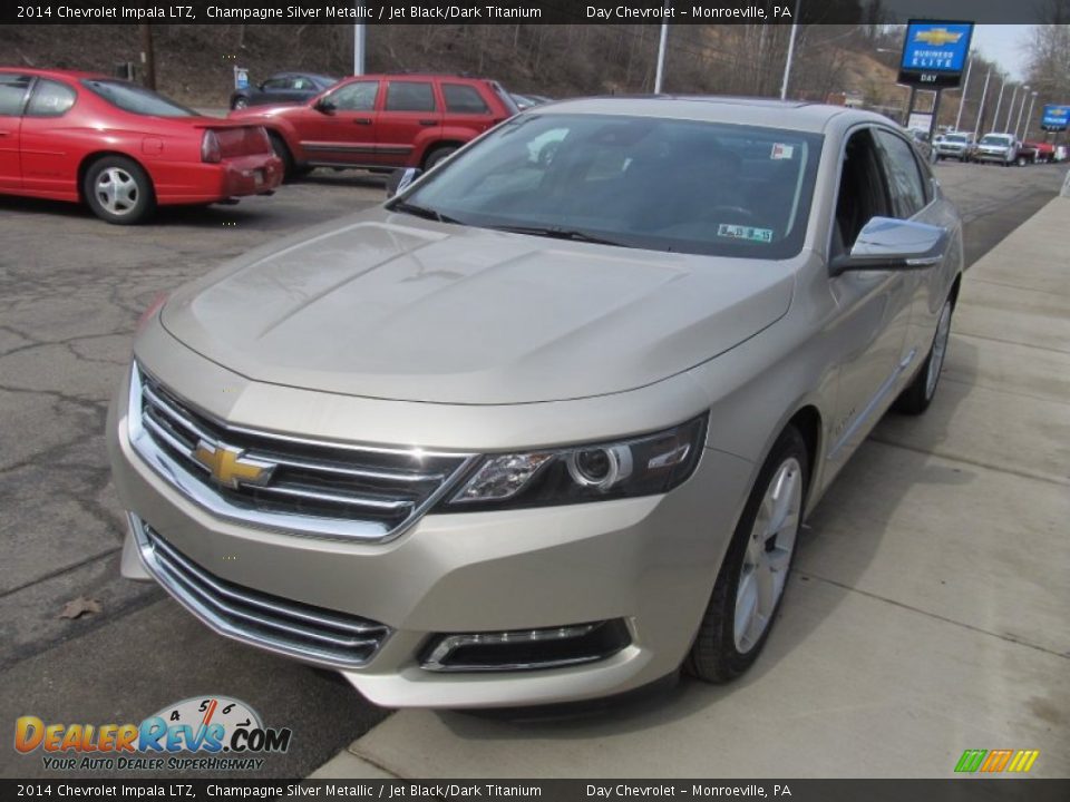 2014 Chevrolet Impala LTZ Champagne Silver Metallic / Jet Black/Dark Titanium Photo #7
