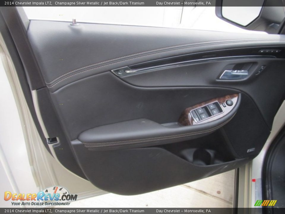 2014 Chevrolet Impala LTZ Champagne Silver Metallic / Jet Black/Dark Titanium Photo #10