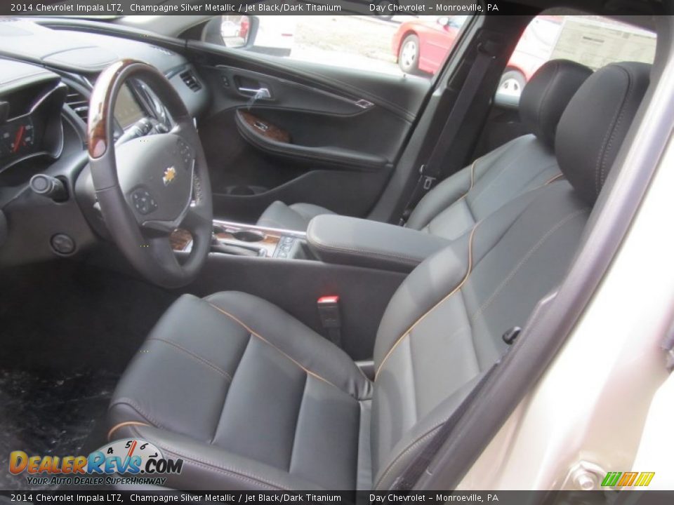 2014 Chevrolet Impala LTZ Champagne Silver Metallic / Jet Black/Dark Titanium Photo #12