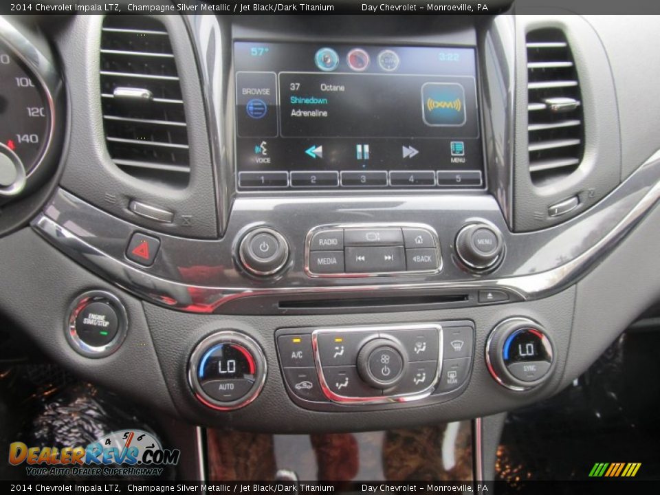 2014 Chevrolet Impala LTZ Champagne Silver Metallic / Jet Black/Dark Titanium Photo #15
