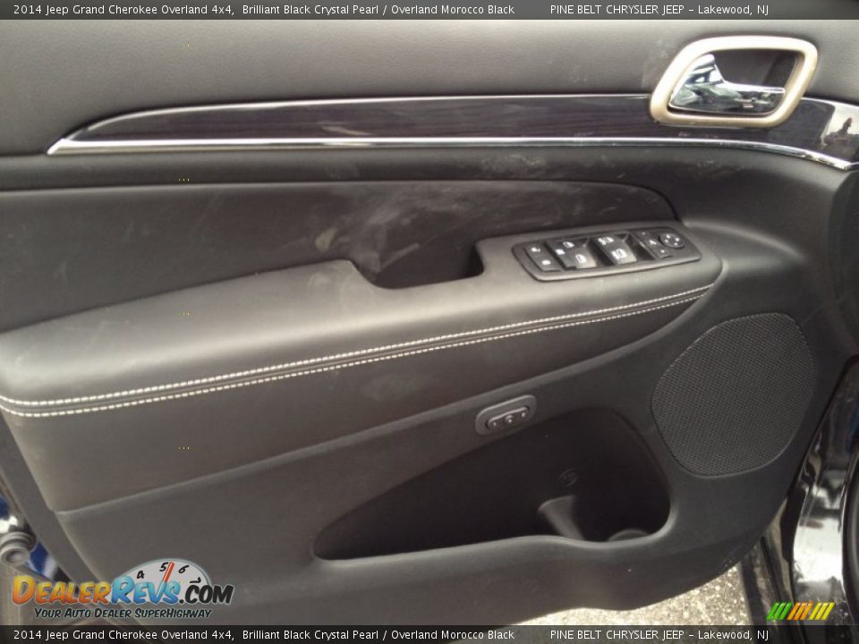 2014 Jeep Grand Cherokee Overland 4x4 Brilliant Black Crystal Pearl / Overland Morocco Black Photo #7