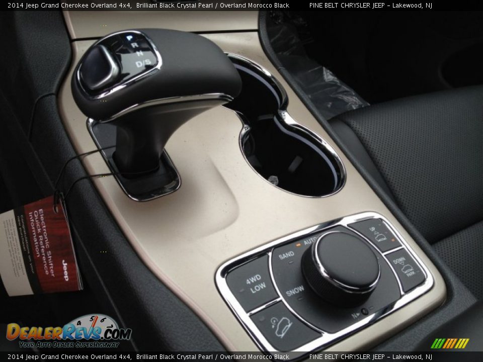 2014 Jeep Grand Cherokee Overland 4x4 Brilliant Black Crystal Pearl / Overland Morocco Black Photo #9