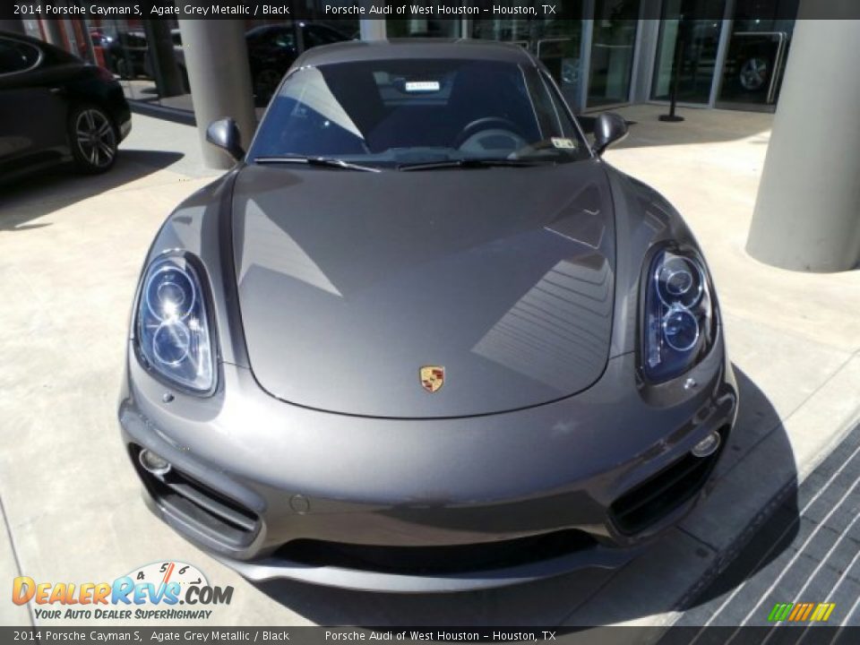 2014 Porsche Cayman S Agate Grey Metallic / Black Photo #2