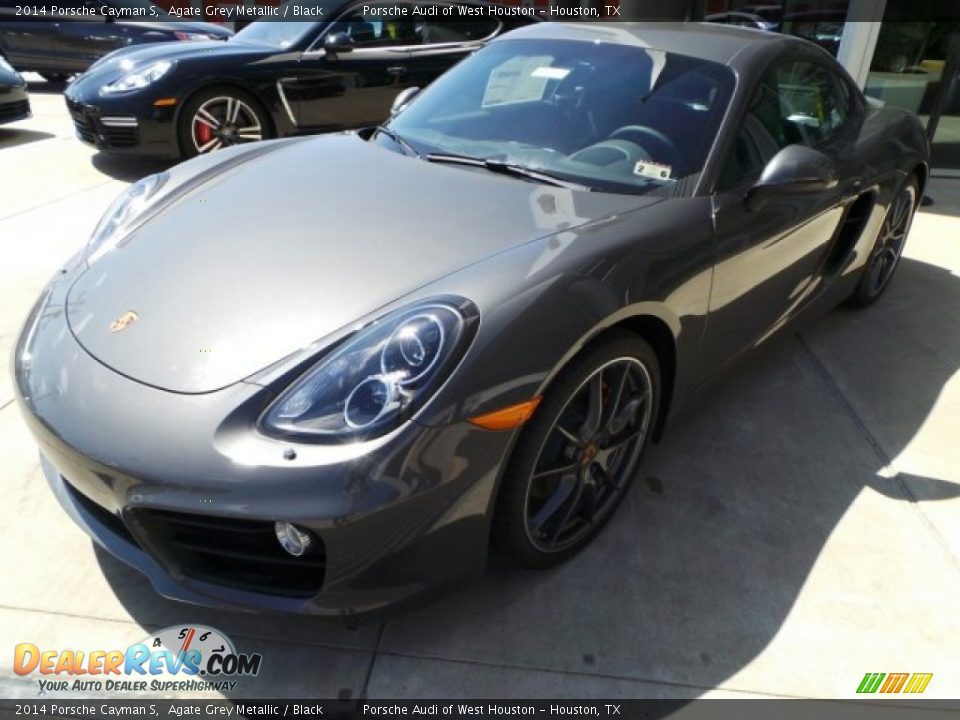 2014 Porsche Cayman S Agate Grey Metallic / Black Photo #3