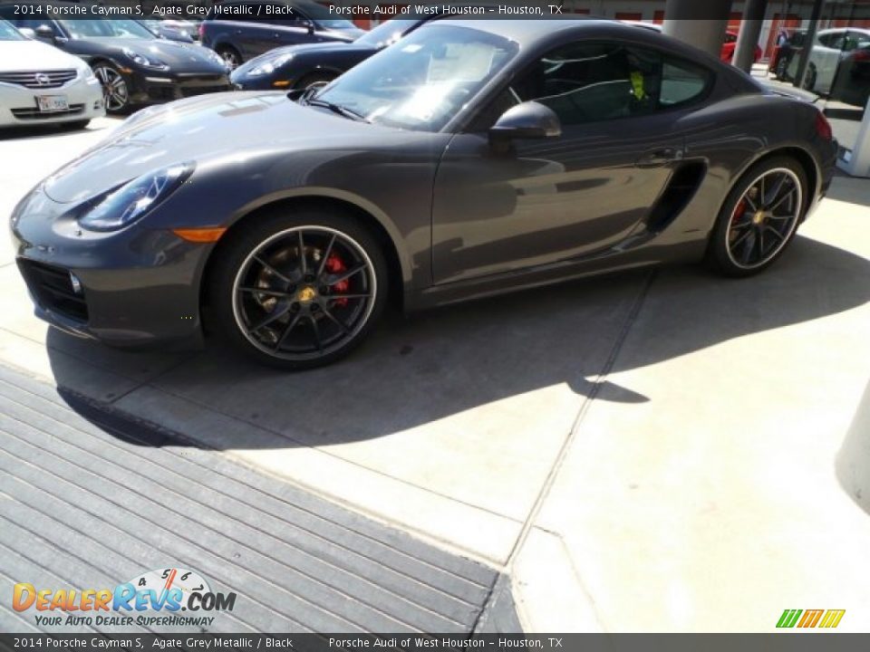 2014 Porsche Cayman S Agate Grey Metallic / Black Photo #4