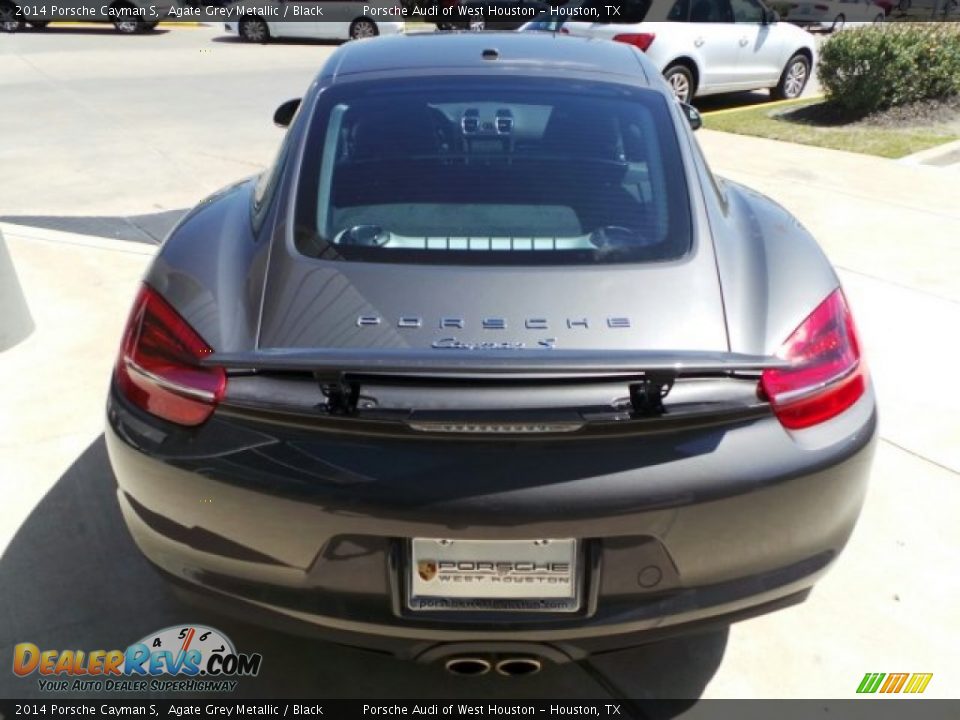 2014 Porsche Cayman S Agate Grey Metallic / Black Photo #6