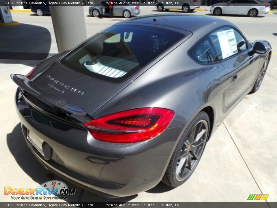 2014 Porsche Cayman S Agate Grey Metallic / Black Photo #7