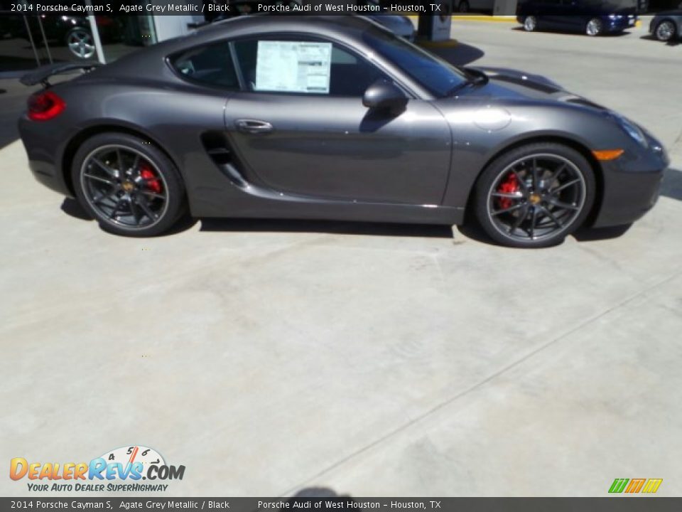 2014 Porsche Cayman S Agate Grey Metallic / Black Photo #8