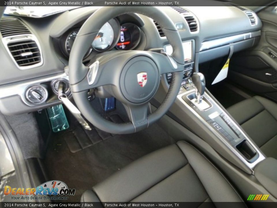 2014 Porsche Cayman S Agate Grey Metallic / Black Photo #13