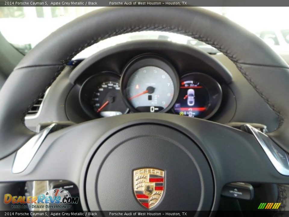 2014 Porsche Cayman S Agate Grey Metallic / Black Photo #22