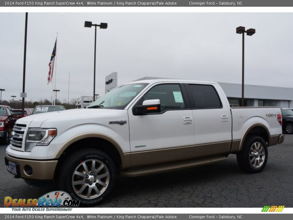 2014 Ford F150 King Ranch SuperCrew 4x4 White Platinum / King Ranch Chaparral/Pale Adobe Photo #3