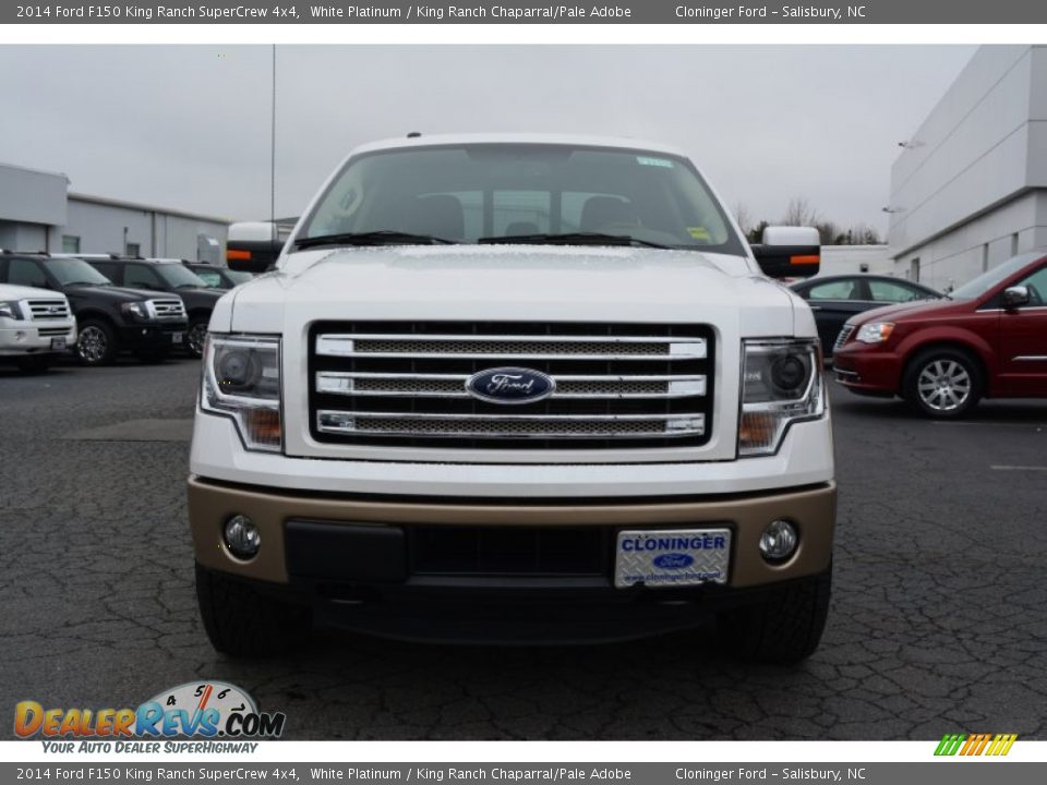2014 Ford F150 King Ranch SuperCrew 4x4 White Platinum / King Ranch Chaparral/Pale Adobe Photo #4