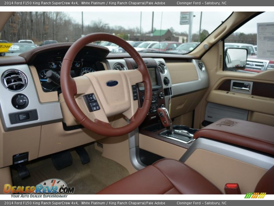 2014 Ford F150 King Ranch SuperCrew 4x4 White Platinum / King Ranch Chaparral/Pale Adobe Photo #7
