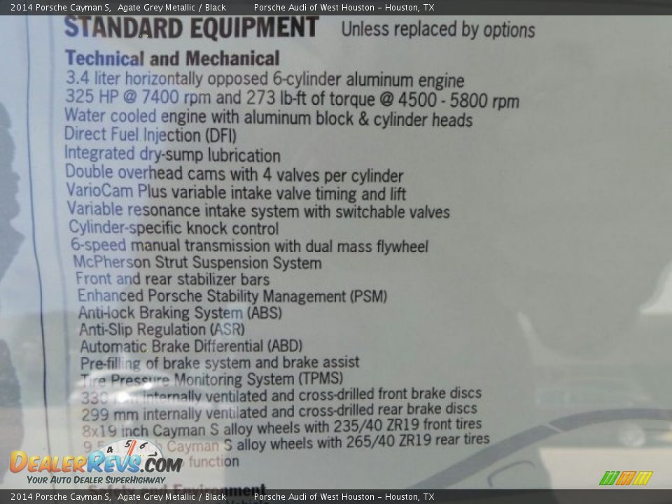 2014 Porsche Cayman S Agate Grey Metallic / Black Photo #28