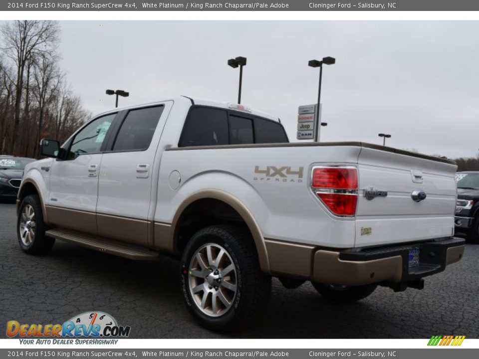 2014 Ford F150 King Ranch SuperCrew 4x4 White Platinum / King Ranch Chaparral/Pale Adobe Photo #34