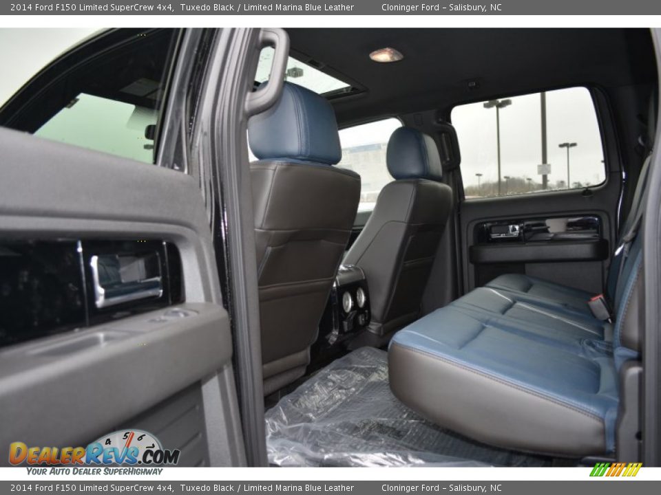 Rear Seat of 2014 Ford F150 Limited SuperCrew 4x4 Photo #9