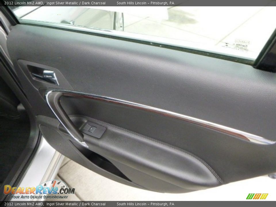 2012 Lincoln MKZ AWD Ingot Silver Metallic / Dark Charcoal Photo #15