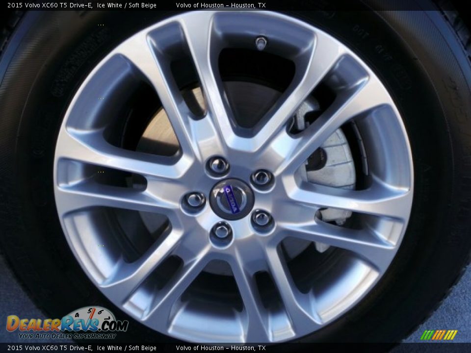 2015 Volvo XC60 T5 Drive-E Ice White / Soft Beige Photo #7