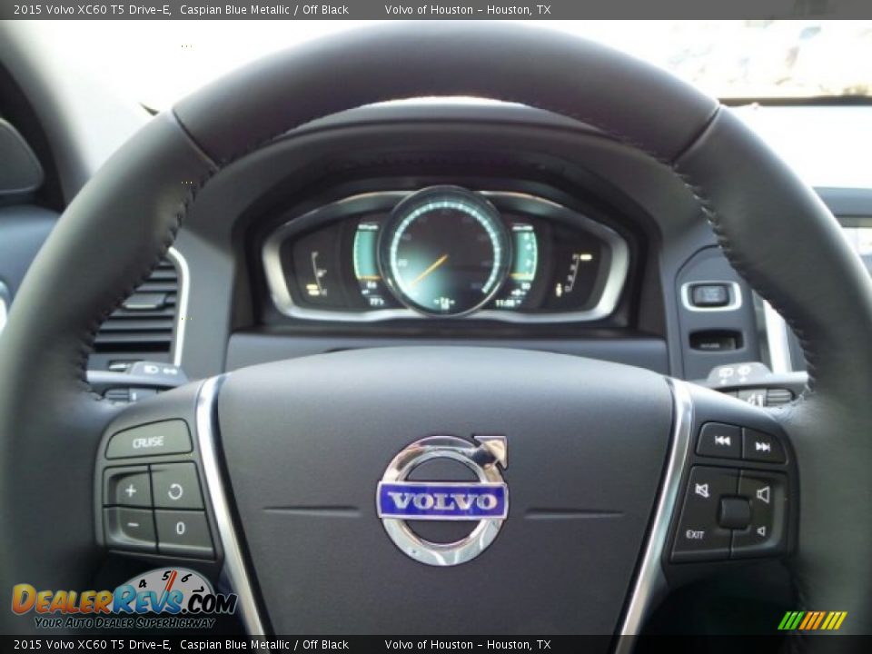 2015 Volvo XC60 T5 Drive-E Caspian Blue Metallic / Off Black Photo #20