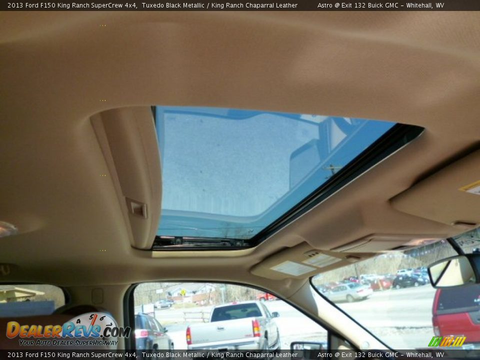 2013 Ford F150 King Ranch SuperCrew 4x4 Tuxedo Black Metallic / King Ranch Chaparral Leather Photo #10
