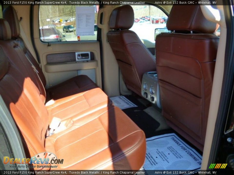 2013 Ford F150 King Ranch SuperCrew 4x4 Tuxedo Black Metallic / King Ranch Chaparral Leather Photo #11