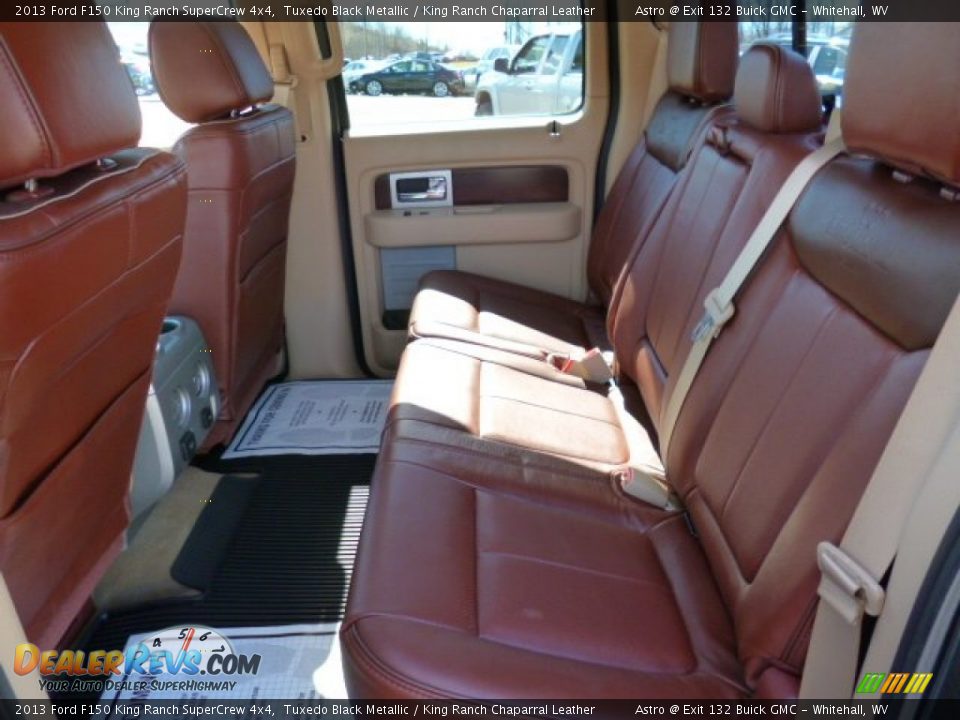 2013 Ford F150 King Ranch SuperCrew 4x4 Tuxedo Black Metallic / King Ranch Chaparral Leather Photo #12