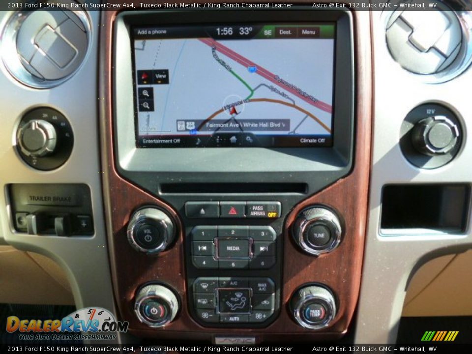 2013 Ford F150 King Ranch SuperCrew 4x4 Tuxedo Black Metallic / King Ranch Chaparral Leather Photo #19