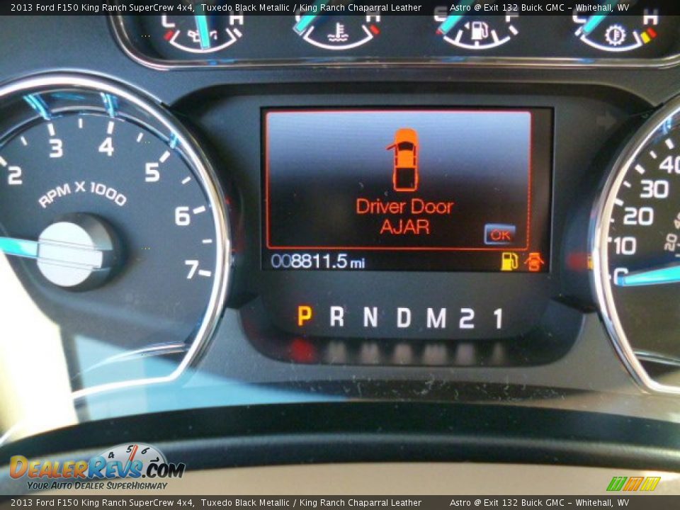 2013 Ford F150 King Ranch SuperCrew 4x4 Tuxedo Black Metallic / King Ranch Chaparral Leather Photo #20