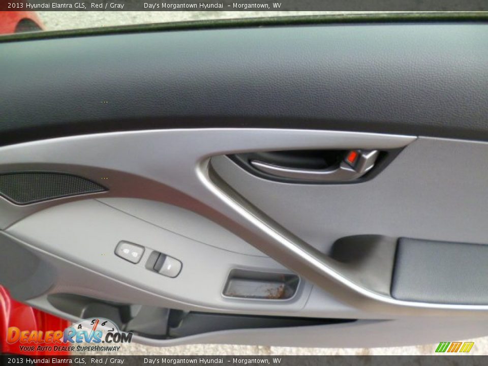 2013 Hyundai Elantra GLS Red / Gray Photo #11