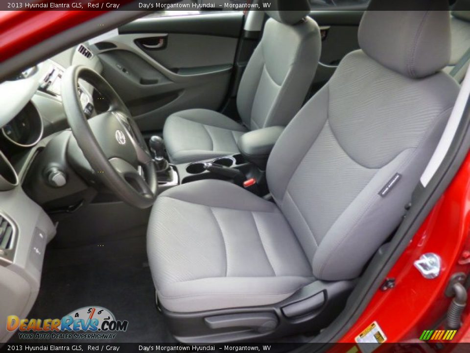 2013 Hyundai Elantra GLS Red / Gray Photo #15