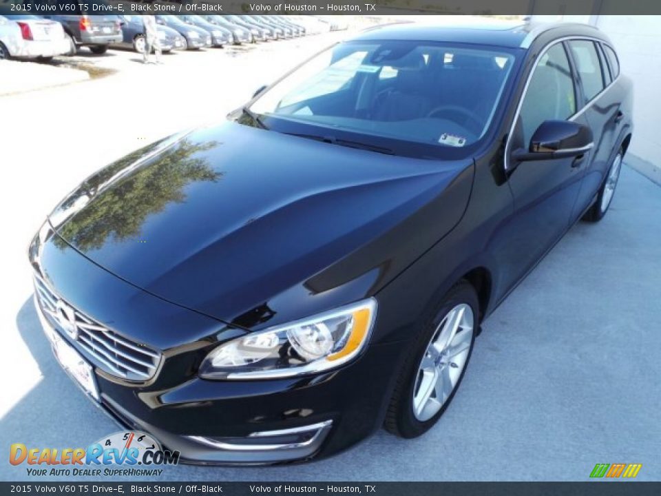 2015 Volvo V60 T5 Drive-E Black Stone / Off-Black Photo #3