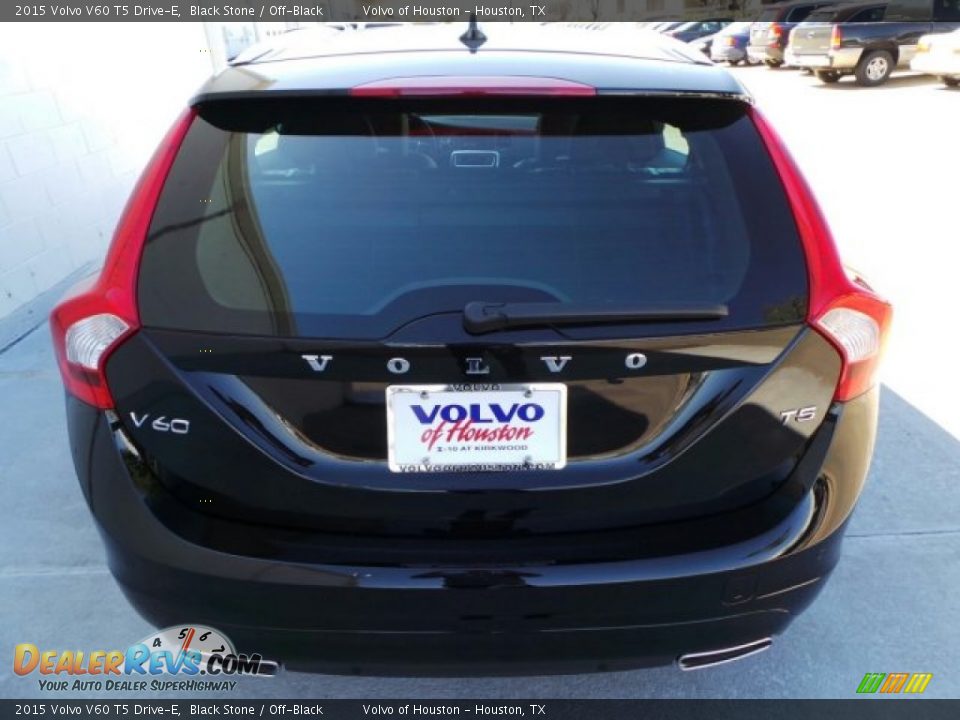 2015 Volvo V60 T5 Drive-E Black Stone / Off-Black Photo #4