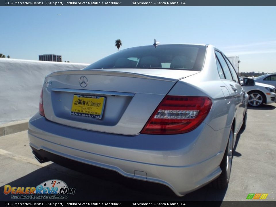 2014 Mercedes-Benz C 250 Sport Iridium Silver Metallic / Ash/Black Photo #4