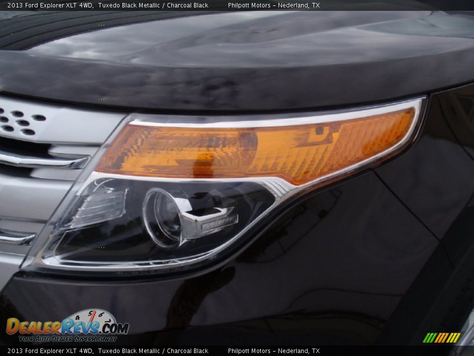 2013 Ford Explorer XLT 4WD Tuxedo Black Metallic / Charcoal Black Photo #9