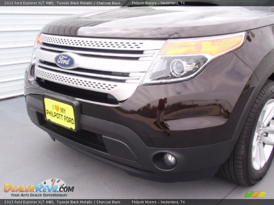 2013 Ford Explorer XLT 4WD Tuxedo Black Metallic / Charcoal Black Photo #12