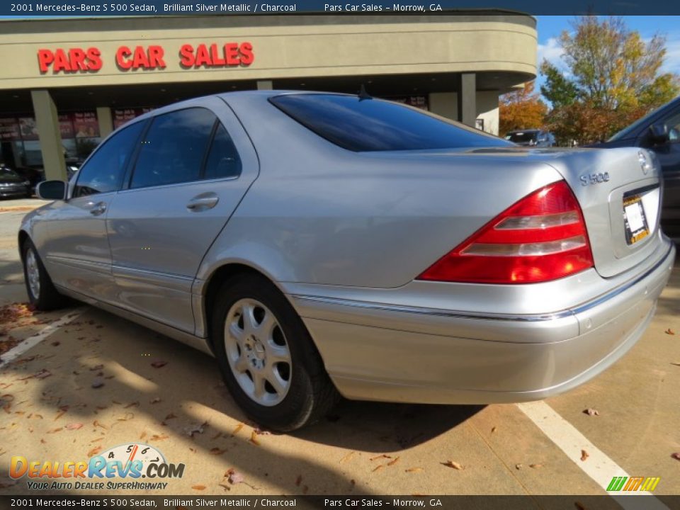 2001 Mercedes-Benz S 500 Sedan Brilliant Silver Metallic / Charcoal Photo #2