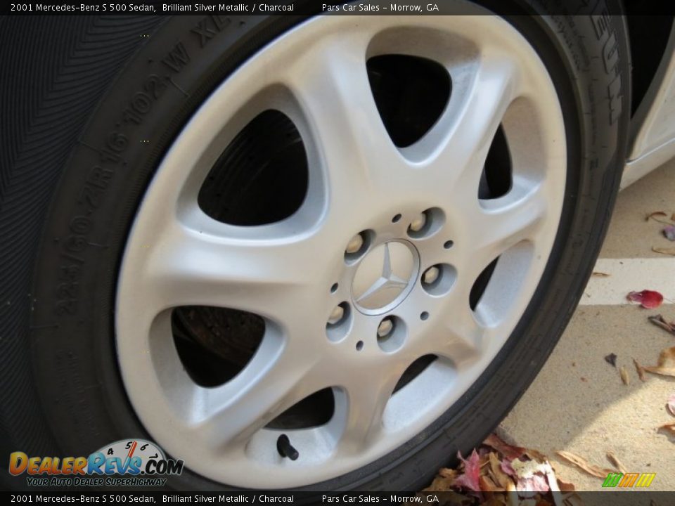 2001 Mercedes-Benz S 500 Sedan Brilliant Silver Metallic / Charcoal Photo #5