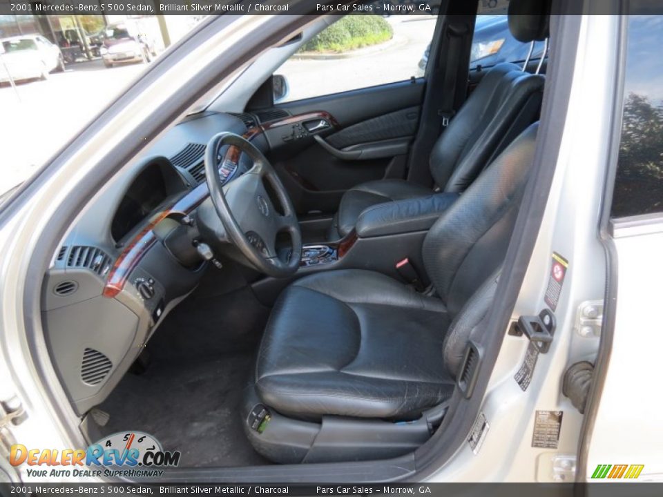 2001 Mercedes-Benz S 500 Sedan Brilliant Silver Metallic / Charcoal Photo #6