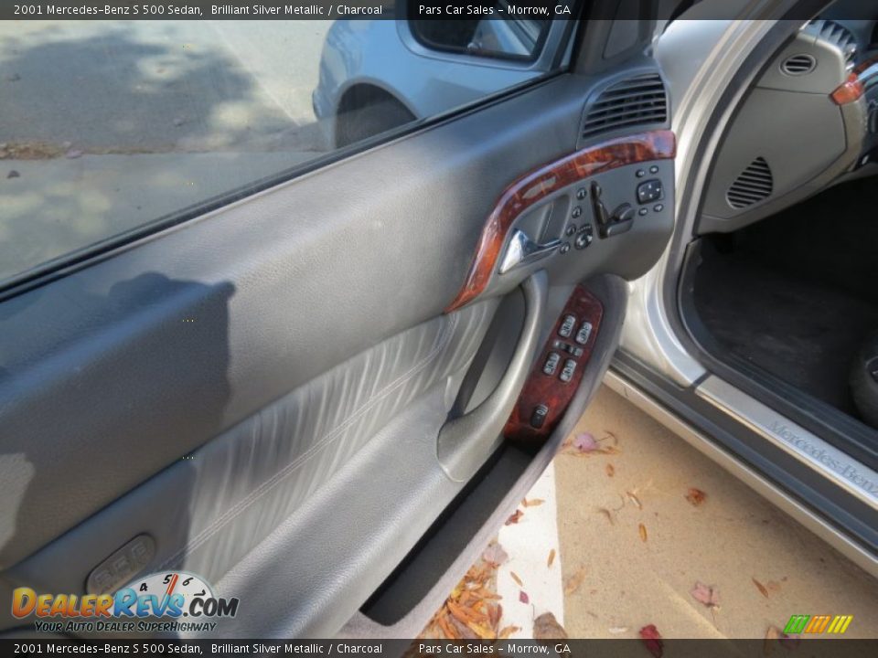 2001 Mercedes-Benz S 500 Sedan Brilliant Silver Metallic / Charcoal Photo #7
