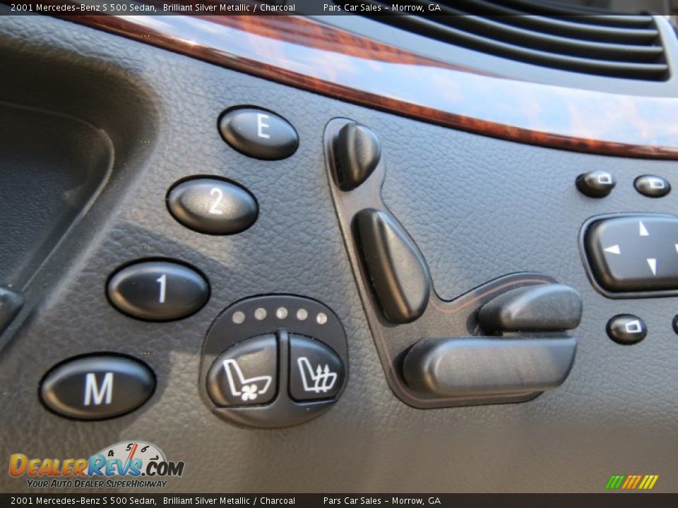2001 Mercedes-Benz S 500 Sedan Brilliant Silver Metallic / Charcoal Photo #8