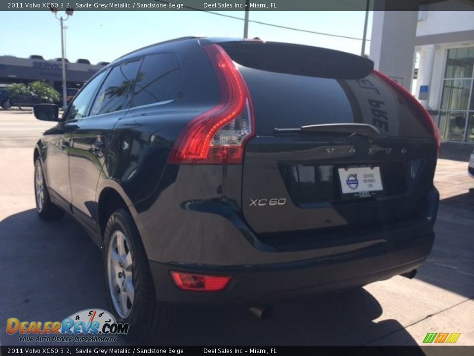 2011 Volvo XC60 3.2 Savile Grey Metallic / Sandstone Beige Photo #3